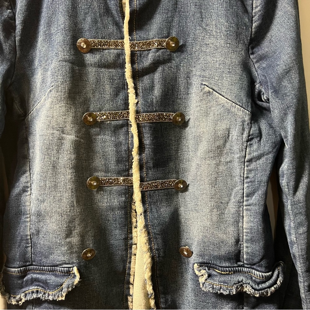 𝓢𝓞𝓛𝓓! 
Tempo Paris Military Style Jean Jacket - Picture 7 of 8